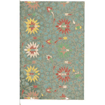 Flowers on a green ground - Examples of Chinese Ornament - 1867