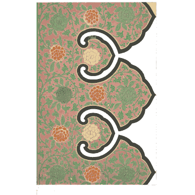 Scalloped corner panel - Examples of Chinese Ornament - 1867