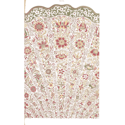 Arched panel with flower sprays - Examples of Chinese Ornament - 1867