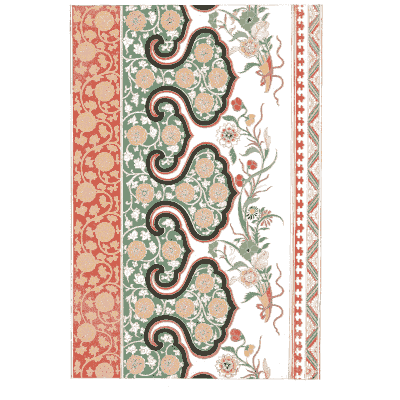 Red and green cloud collar bands - Examples of Chinese Ornament - 1867
