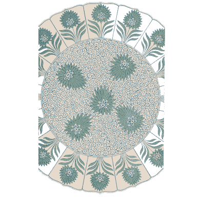 Chrysanthemum medallion - Examples of Chinese Ornament - 1867