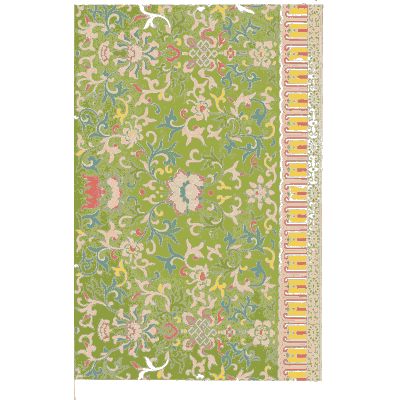 Green scroll panel with bead strip - Examples of Chinese Ornament - 1867