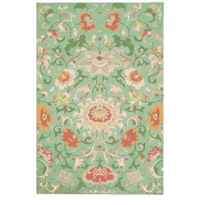 Pale green lotus scroll - Examples of Chinese Ornament - 1867