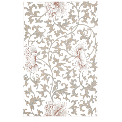 Pale peony scroll - Examples of Chinese Ornament - 1867