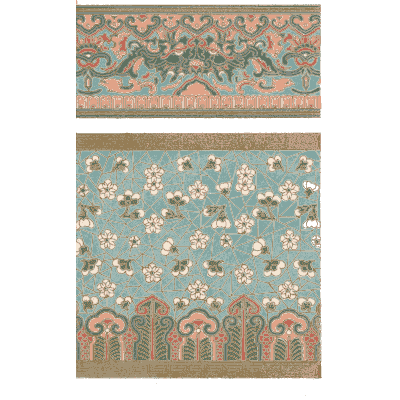 Two ornament bands - Examples of Chinese Ornament - 1867