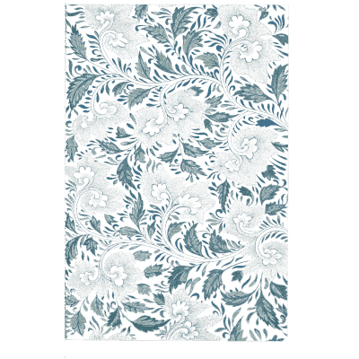 Pale teal leaf pattern - Examples of Chinese Ornament - 1867