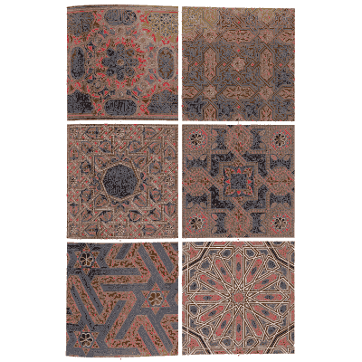 Interlaced star and fret tilework - The Grammar of Ornament - 1856