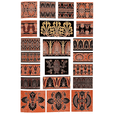 Palmette and anthemion panels - The Grammar of Ornament - 1856