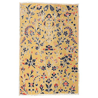 Flowering sprigs on gold - The Grammar of Ornament - 1856