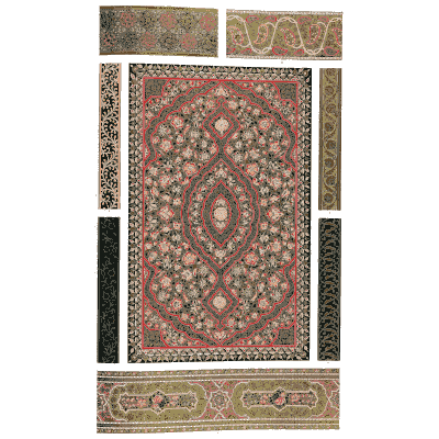 Carpet with central medallion - The Grammar of Ornament - 1856