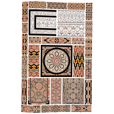 Star roundel with tile bands - The Grammar of Ornament - 1856