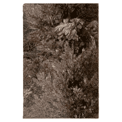 Wooded hillside - Pflanzenleben - 1887