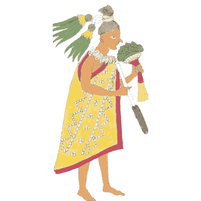 Standing woman with a bundle - Antiquities of Mexico, Volume 2 - 1831
