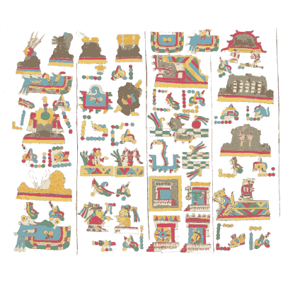 Platforms with offerings - Antiquities of Mexico, Volume 2 - 1831