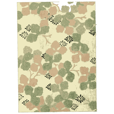 Round leaf and chrysanthemum pattern plate - Shin Bijutsukai, Issue 1 - 1902