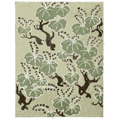Round leaf and branch pattern plate - Shin Bijutsukai, Issue 1 - 1902