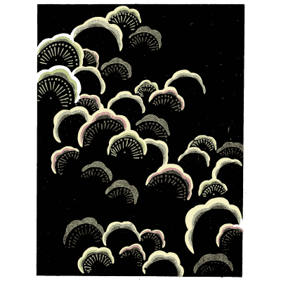 Wave scallop pattern plate 01 - Shin Bijutsukai, Issue 2 - 1902