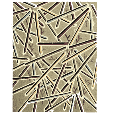 Reed thicket pattern plate - Shin Bijutsukai, Issue 2 - 1902