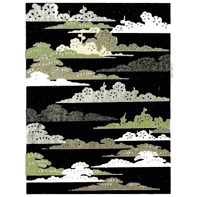 Cloud band pattern plate - Shin Bijutsukai, Issue 2 - 1902