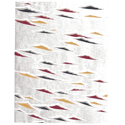 Scattered stroke pattern plate - Shin Bijutsukai, Issue 2 - 1902