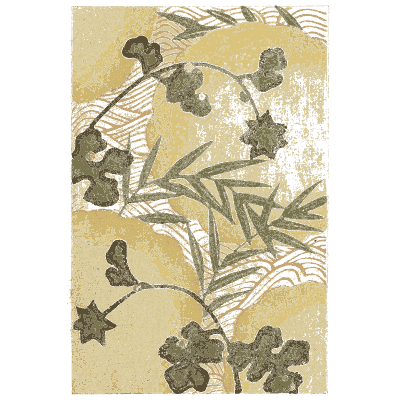 Grass and flower pattern plate - Shin Bijutsukai, Issue 3 - 1902