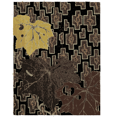 Leaf and fret pattern plate - Shin Bijutsukai, Issue 4 - 1902