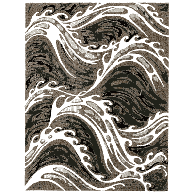 Crested wave pattern plate - Shin Bijutsukai, Issue 4 - 1902