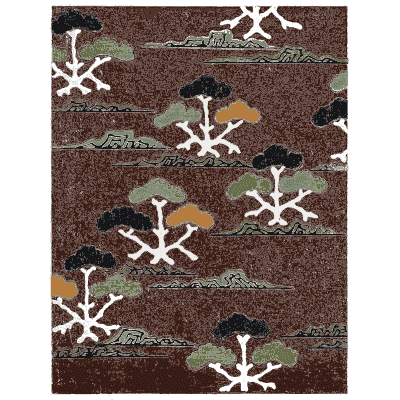 Pine and snow pattern plate - Shin Bijutsukai, Issue 4 - 1902