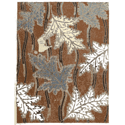 Scattered leaf pattern plate - Shin Bijutsukai, Issue 5 - 1902