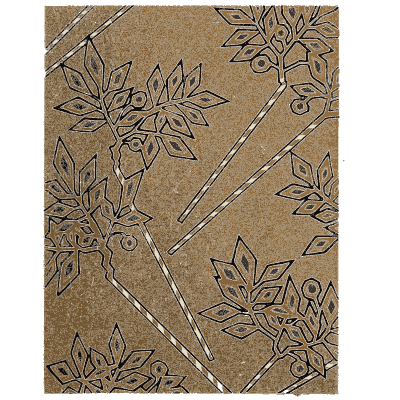 Pine needle pattern plate - Shin Bijutsukai, Issue 5 - 1902