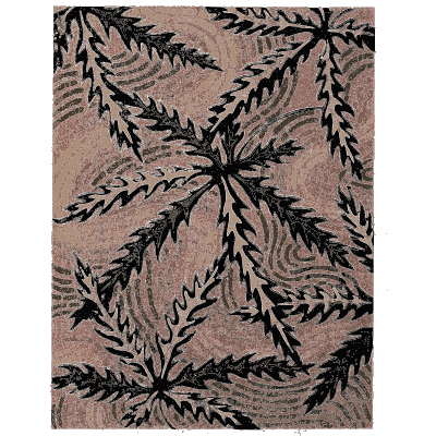 Radiating serrated leaf pattern plate - Shin Bijutsukai, Issue 5 - 1902