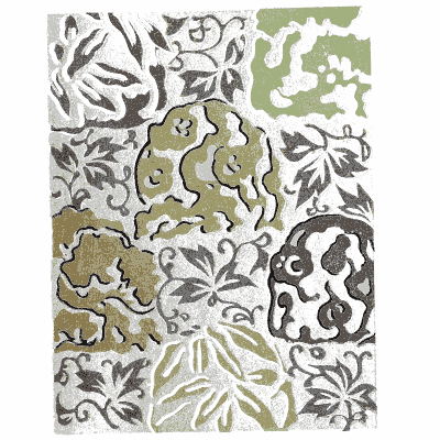 Panelled floral pattern plate - Shin Bijutsukai, Issue 6 - 1902