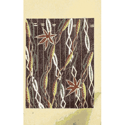 Grass and streak pattern plate - Shin Bijutsukai, Issue 6 - 1902