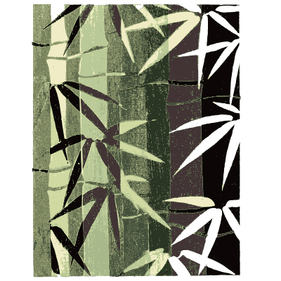 Bamboo panel pattern plate - Shin Bijutsukai, Issue 7 - 1902