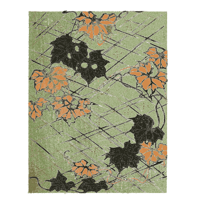 Blossom and net pattern plate - Shin Bijutsukai, Issue 7 - 1902