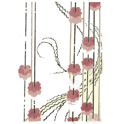 Hanging blossom pattern plate - Shin Bijutsukai, Issue 7 - 1902