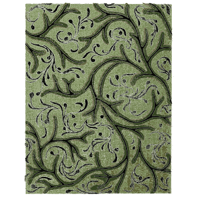 Scroll vine pattern plate - Shin Bijutsukai, Issue 7 - 1902