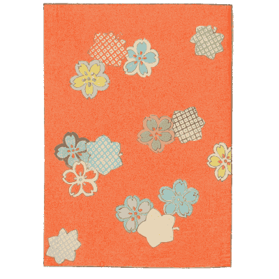 Blossom pattern plate in coral - Shin Bijutsukai, Volume 1 - 1902