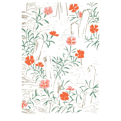 Grass and flower pattern plate - Shin Bijutsukai, Volume 1 - 1902