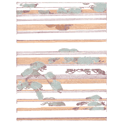 Pine and band pattern plate - Shin Bijutsukai, Volume 1 - 1902