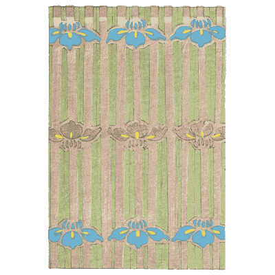 Iris band pattern plate - Shin Bijutsukai, Volume 1 - 1902
