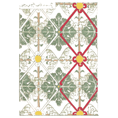 Diamond band pattern plate - Shin Bijutsukai, Volume 1 - 1902