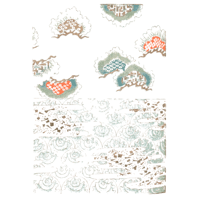 Wave and shell pattern plate - Shin Bijutsukai, Volume 1 - 1902