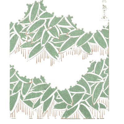 Faint leaf pattern plate - Shin Bijutsukai, Volume 1 - 1902