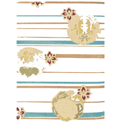 Banded roundel plate - Shin Bijutsukai, Volume 1 - 1902