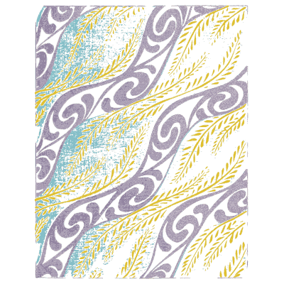 Wave panel plate in pink - Shin Bijutsukai, Volume 1 - 1902