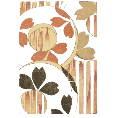 Leaf and roundel panel plate - Shin Bijutsukai, Volume 1 - 1902