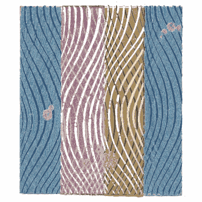 Wood grain panel plate - Shin Bijutsukai, Volume 1 - 1902