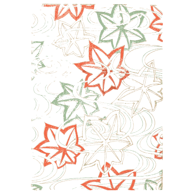 Maple leaf pattern plate - Shin Bijutsukai, Volume 1 - 1902