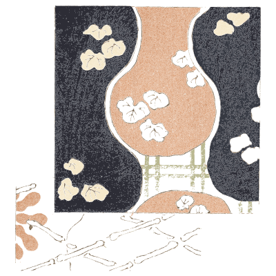 Gourd and blossom panel plate - Shin Bijutsukai, Volume 1 - 1902